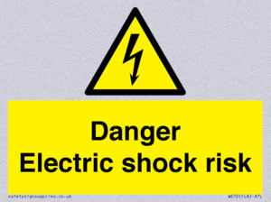 Danger Electric shock risk
